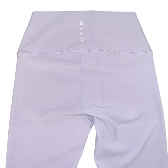 Wilo The Label Ruched Bra and Ribbed Leggings Set Lilac NEW - Picture 6 of 8